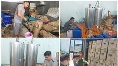 Phát hiện hai cơ sở sản xuất nước giặt giả thương hiệu OMO chuyên bán trên Shopee