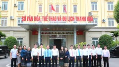 Đoàn cán bộ Văn phòng Bộ Thông tin, Văn hóa và Du lịch Lào thăm và làm việc tại Thanh Hoá