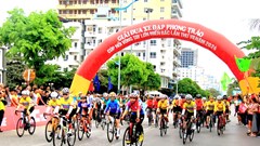 Gần 600 VĐV tham gia Ngày hội Xe đạp thể thao “Nối vòng tay lớn”