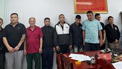 Khởi tố 12 đối tượng trong vụ khai thác cát trái phép trên sông Chu