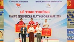 Thanh Hoá nhất toàn đoàn Giải vô địch Pencak Silat quốc gia