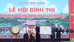 Đón Bằng công nhận Lễ hội Đình Thi là Di sản văn hóa phi vật thể quốc gia