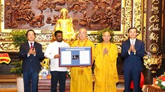 Tổng thống Sri Lanka thăm chùa Bái Đính