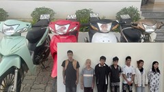 Bắt 7 đối tượng liên tiếp gây ra 4 vụ trộm xe máy trong 3 ngày