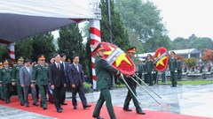 Thanh Hóa tổ chức trọng thể lễ truy điệu, an táng 21 hài cốt liệt sĩ hy sinh tại Lào