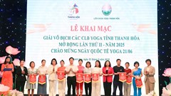 Hơn 100 vận động viên phô diễn vẻ đẹp dẻo dai tại Giải Yoga các CLB Thanh Hóa mở rộng