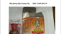 Thanh Hóa phát cảnh báo thuốc giả Dầu phong thấp Trường Thọ