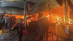Cháy liên hoàn trong đêm, nhiều tài sản bị thiêu rụi ở Thái Nguyên