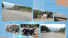 Đội nắng thi công đường trăm tỉ kết nối di tích Tân Trào