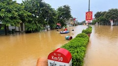 Quốc lộ 4A qua Lạng Sơn ngập sâu, giao thông đi Cao Bằng bị gián đoạn