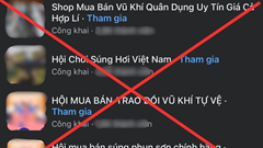 Lạng Sơn cảnh báo hiểm họa mua bán vũ khí trên không gian mạng