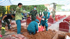 Thái Nguyên: Khai quật 18 mộ liệt sĩ chưa xác định danh tính để giám định ADN
