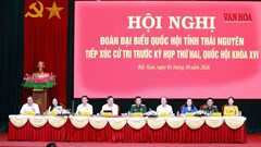 Đại tướng Phan Văn Giang tiếp xúc cử tri tại Thái Nguyên