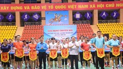 Giải bóng chuyền hơi công nhân viên chức, lao động Điện Biên năm 2024