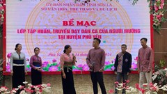 Khơi dậy nét đẹp dân ca truyền thống Mường ở Phù Yên