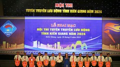 Nhiều vấn đề thời sự trên sân khấu hội thi tuyên truyền lưu động Kiên Giang