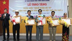 Kiên Giang xét tặng danh hiệu “Nghệ nhân nhân dân”, “Nghệ nhân ưu tú”