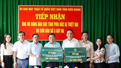 CIC Group Kiên Giang ủng hộ đồng bào bị thiệt hại do cơn bão số 3