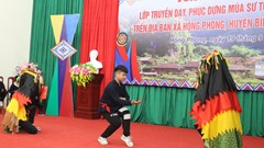 Độc đáo nghệ thuật múa sư tử dân tộc Tày, Nùng xứ Lạng