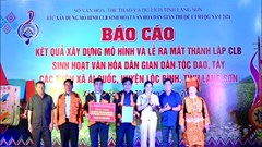 Ra mắt CLB sinh hoạt văn hóa dân gian, dân tộc Dao, Tày ở Lộc Bình