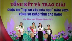 Trao giải vòng sơ khảo Cuộc thi Đại sứ Văn hóa đọc Cao Bằng năm 2024