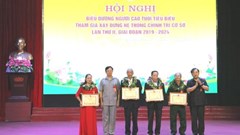 Biểu dương người cao tuổi tiêu biểu trong xây dựng hệ thống chính trị cơ sở