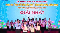 Trao giải Cuộc thi Đại sứ Văn hoá đọc Điện Biên năm 2024