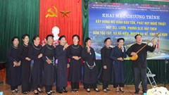Bảo tồn nghệ thuật hát Sli, Lượn, Phong slư và hát Then dân tộc Tày