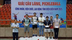 Trao Giải cầu lông, pickleball công nhân, viên chức, lao động Điện Biên 2025