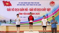 Bế mạc Giải vô địch bắn nỏ - đẩy gậy tỉnh Yên Bái 2025