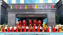 Gắn biển trụ sở làm việc mới của Công an tỉnh Kiên Giang 