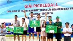 Giải Pickleball chào mừng 65 năm ngày thành lập ngành Du lịch Việt Nam