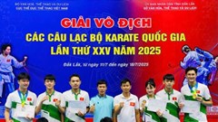 Đoàn Karate Điện Biên đạt thành tích cao tại Giải vô địch các CLB Karate quốc gia năm 2025