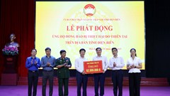 Điện Biên tiếp nhận hơn 10 tỷ đồng ủng hộ đồng bào bị thiệt hại do thiên tai