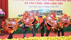 Độc đáo nghệ thuật múa sư tử của người Tày, Nùng xứ Lạng