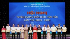 Biểu dương 16 tập thể, cá nhân điển hình tiên tiến trong các phong trào thi đua