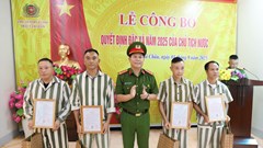 Lai Châu: 8 phạm nhân được đặc xá dịp Quốc khánh 2.9