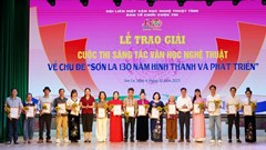 Trao giải Cuộc thi sáng tác văn học nghệ thuật 130 năm Ngày thành lập tỉnh Sơn La
