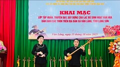 Truyền dạy văn hóa phi vật thể dân tộc Tày, Nùng gắn với phát triển du lịch