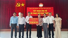 Sở VHTTDL Lào Cai chung tay hỗ trợ người dân thiệt hại do mưa bão