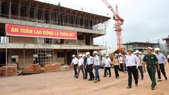 Đảm bảo tiến độ thi công dự án Trường liên cấp Tiểu học và THCS xã biên giới Si Pa Phìn