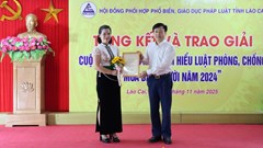 Lào Cai: Trao giải Cuộc thi trực tuyến “Tìm hiểu Luật Phòng, chống mua bán người năm 2024”