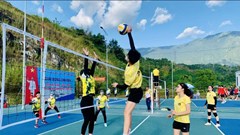 156 VĐV tham gia Giải Bóng chuyền truyền thống Công - Nông - Binh tỉnh Lai Châu 2025