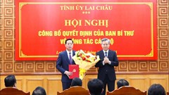 Ông Hà Quang Trung được điều động giữ chức Phó Bí thư Tỉnh ủy Lai Châu 