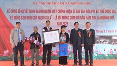 Đón nhận Di sản văn hóa phi vật thể quốc gia “Lễ mừng cơm mới của người Si La“