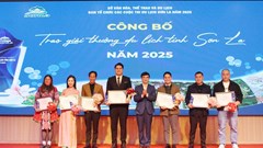 Trao giải thưởng các cuộc thi quảng bá du lịch Sơn La năm 2025 
