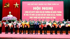 Sơn La tổ chức lại 75 Ban CHQS cấp xã, đưa sĩ quan chính quy về cơ sở