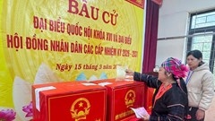 98,6% cử tri xã biên giới Na Sang đã hoàn thành bỏ phiếu 
