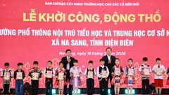 Điện Biên khởi công xây dựng Trường Phổ thông nội trú liên cấp tại 5 xã biên giới
