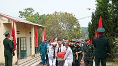 Hài cốt liệt sĩ Lục Đình Vinh trở về quê hương sau 79 năm